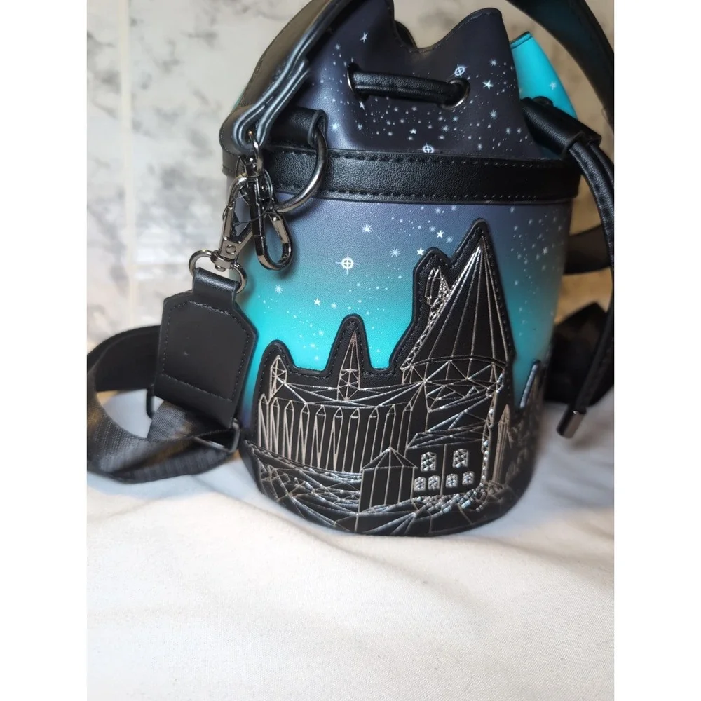 Harry Potter Hogwarts Castle Starry Sky Bucket Bag Purse Shoulder Bag 7